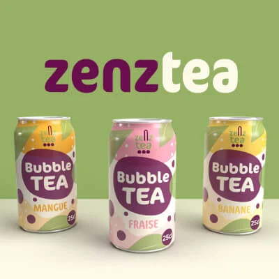 identité visuelle boisson zenztea