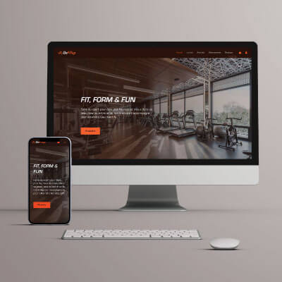 Création site web Salle fitness